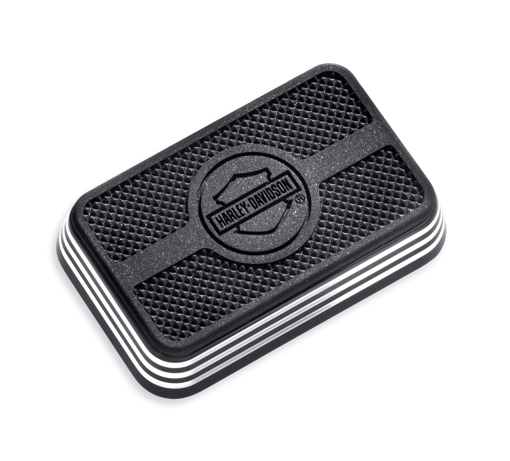 Black Small Airflow Brake Pedal Pad For Harley Seventy Two Forty Eight Softail